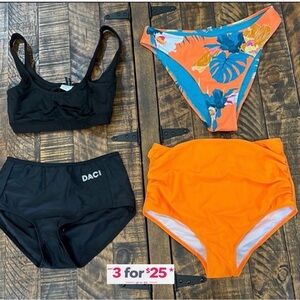 Bikini Bundle black & orange lot size small